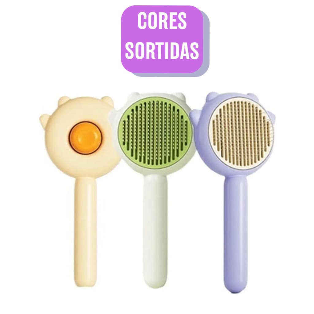 Escova para Pet - Rasqueadeira , Escova Tira Pelos Mortos - (Cores Sortidas)