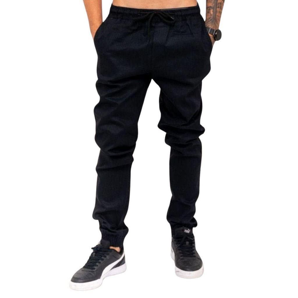 Calças Jogger Masculina com punho Premium qualidade moda homem Estiloso loja de fábrica