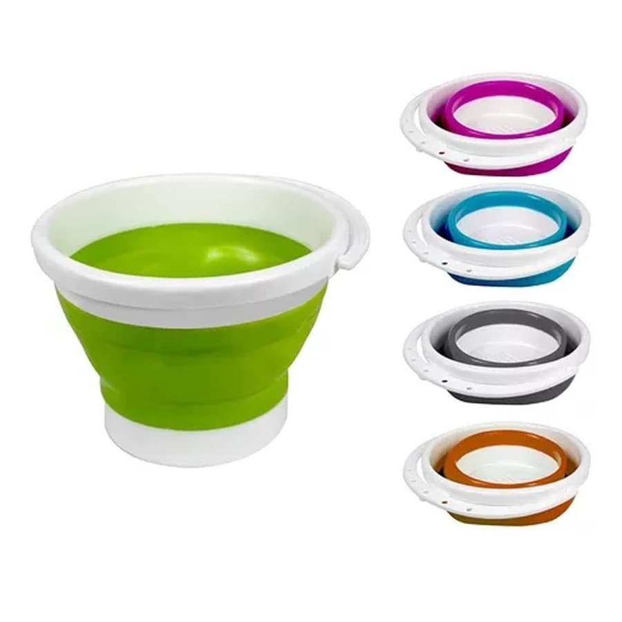Balde Retratil Dobravel Silicone Portatil 10 Litros
