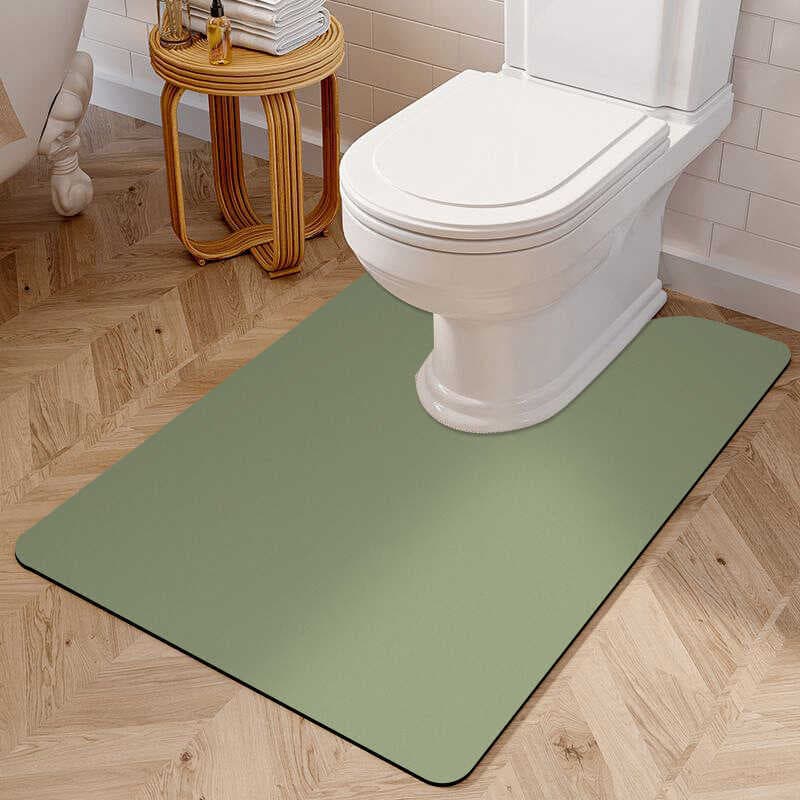 Tapete de chão do banheiro lama diatomácea em forma de U tapete de toalete absorvente toalete Anti-deslizamento tapete d