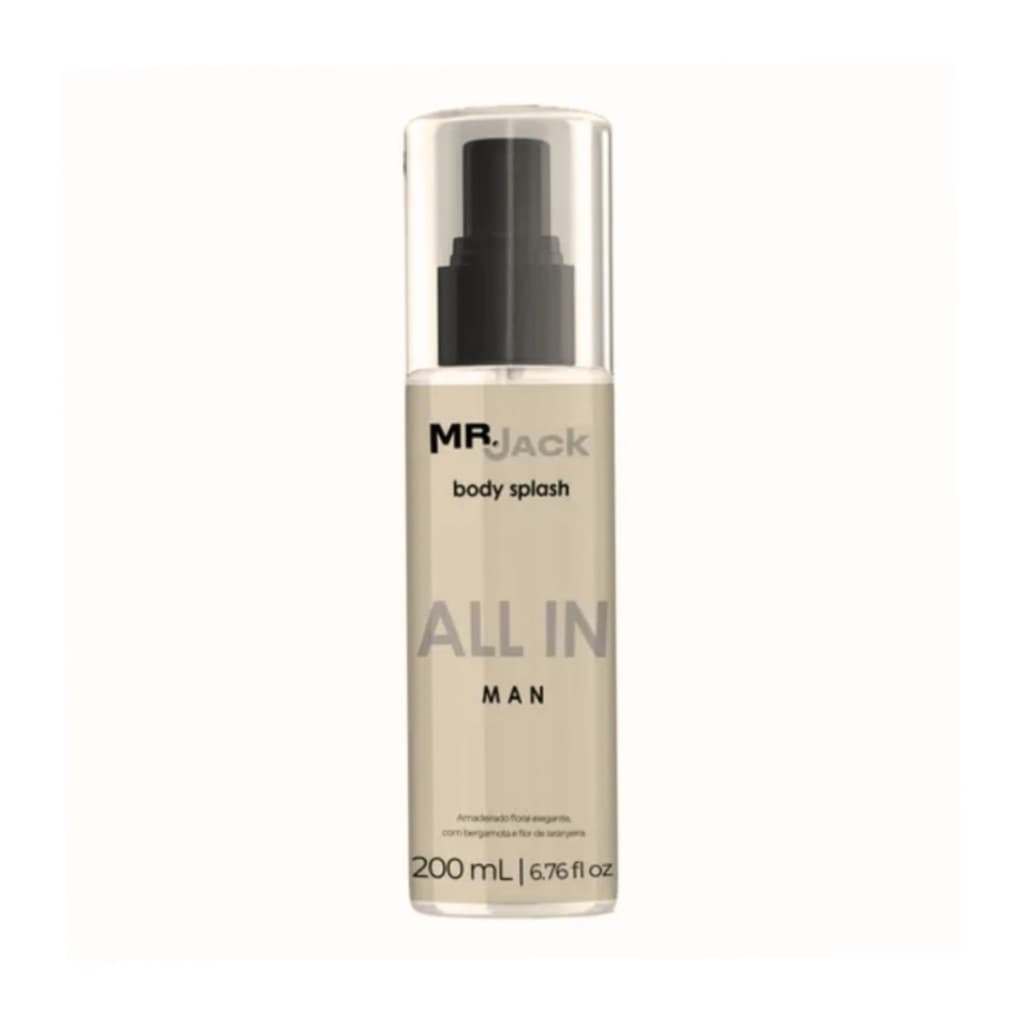 Body Splash Mr Jack All In Man 200ml Amadeirado Floral Masculino