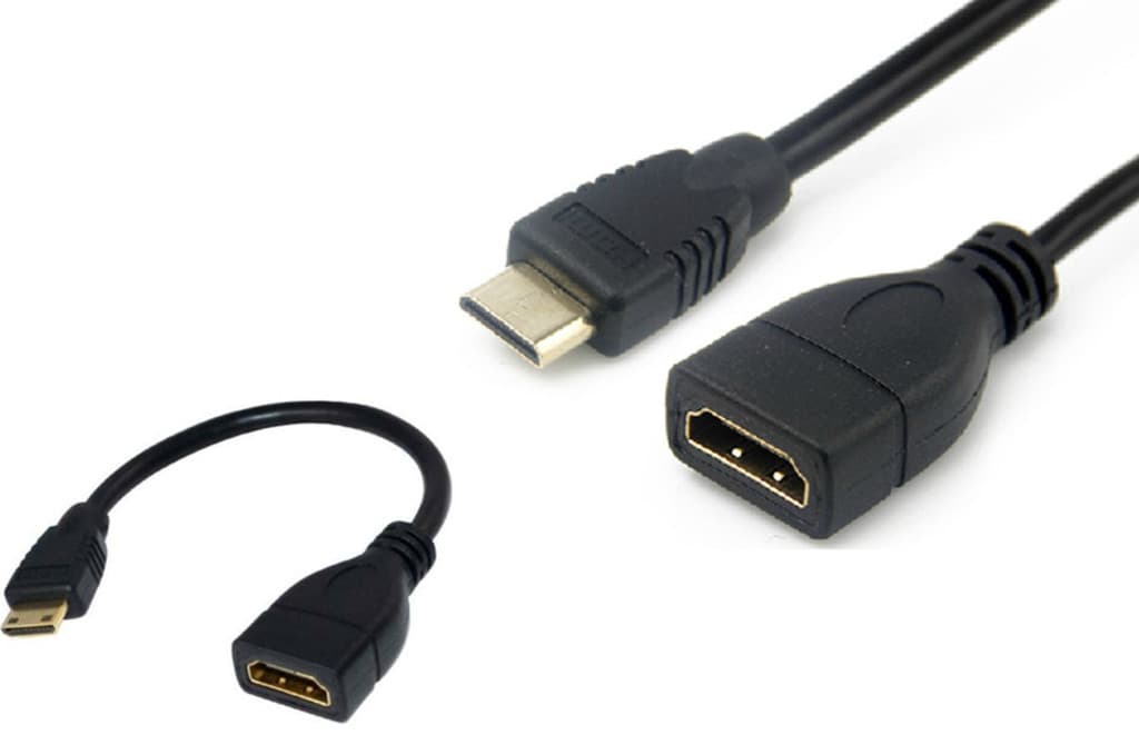 Cabo de vídeo 1.4v mini cabo adaptador hdmi mini hdmi macho para hdmi fêmea 15CM cabo curto cabo de conversão de vídeo
