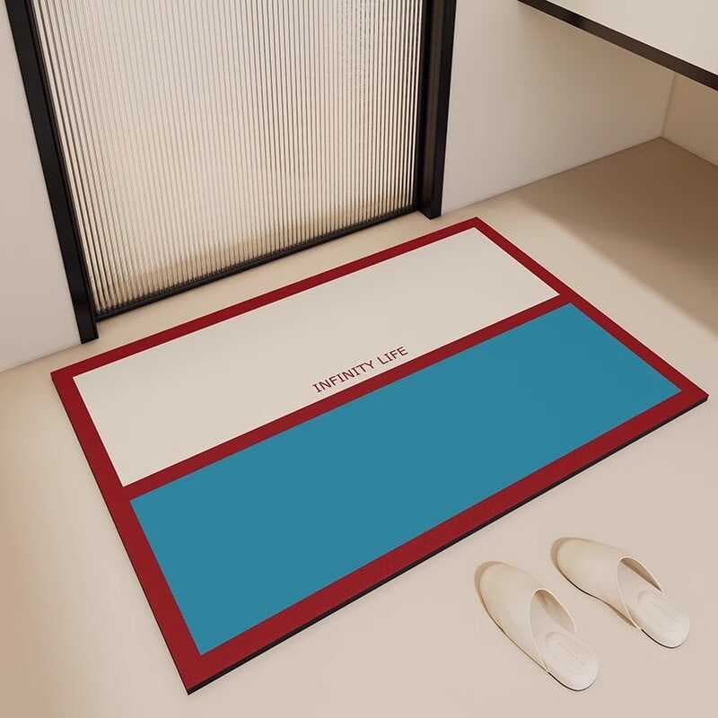 Diatom lama High-End contraste cor tapete do banheiro toalete antiderrapante absorvente pé tapete entrada Wear-Re