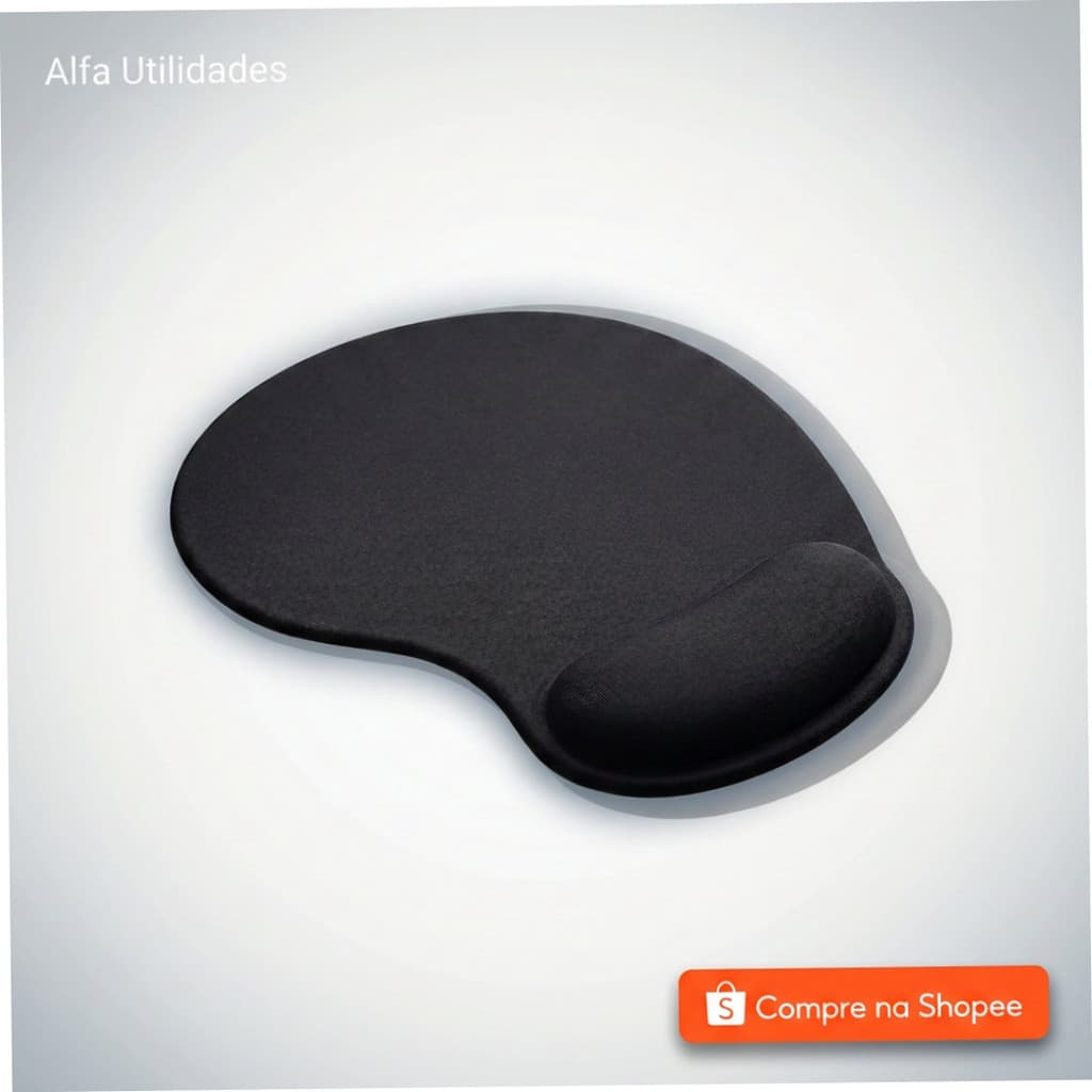 Mousepad Ergonômico com Apoio de Punho Gel