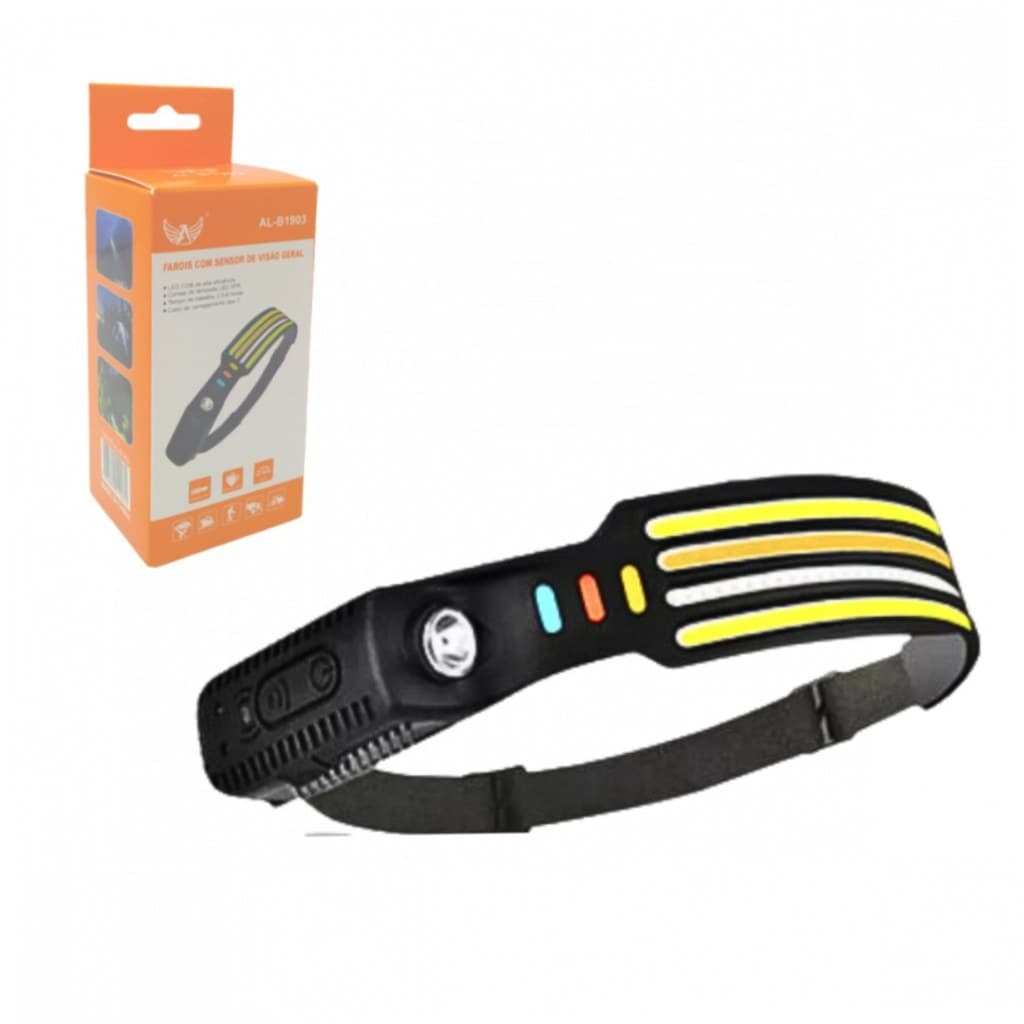 Lanterna de Cabeça Farol Super LED COB