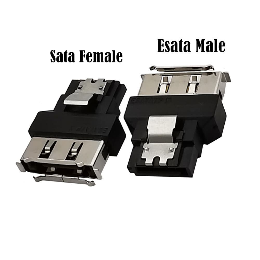 Adaptador SATA para e-SATA Esata Macho para Adaptador SATA Fêmea com Cabeça de Estilhaço de Fivela