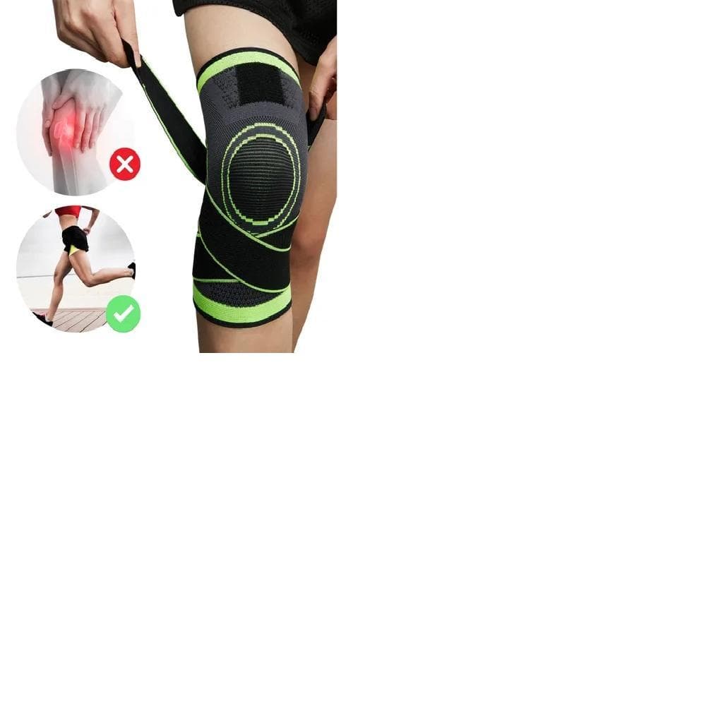 Kit 2 Joelheira Ortopédica Esportiva com Compressão e Suporte Articulado para Exercícios