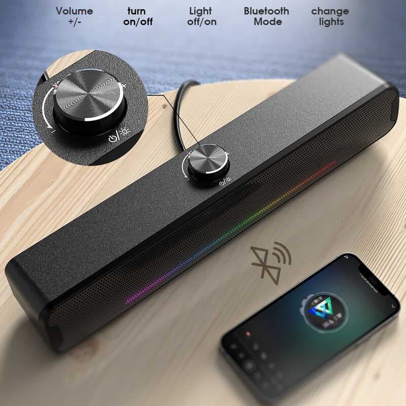 ONIKUMA L16 Bluetooth Alto-falante doméstico pequeno alto-falante pequeno subwoofer computador para carro
