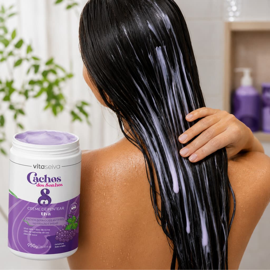 Creme de Pentear Vita Seiva Cachos dos Sonhos Uva 950g Cod.89797