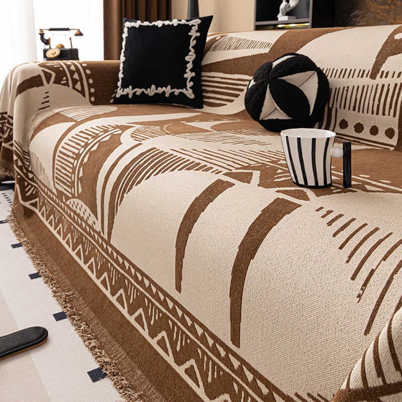Retro capa de sofá Chenille High-End sofá toalha luz luxo 2026 estilos Anti-gato Scratch sofá capa almofada do sofá