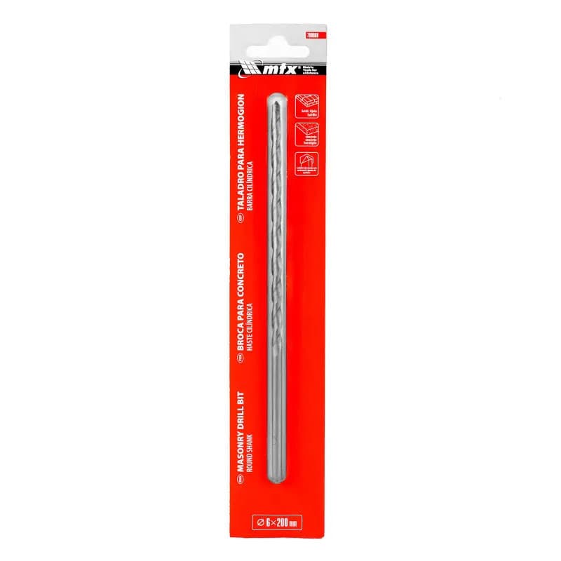 Broca Concreto 06 X 200Mm Haste Cilindrica 708669 MTX