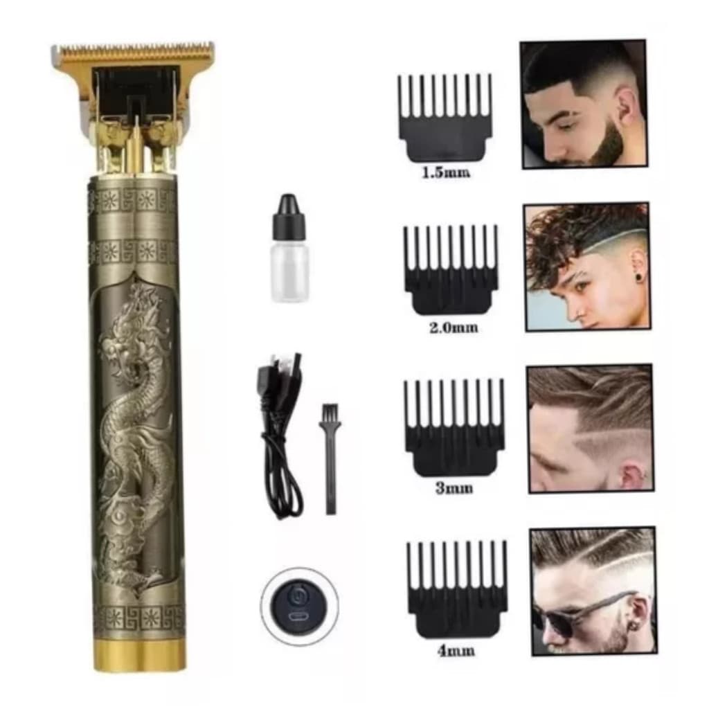 Kit Pro Máquina de Cortar Cabelo +Aparador de Pelos Nariz