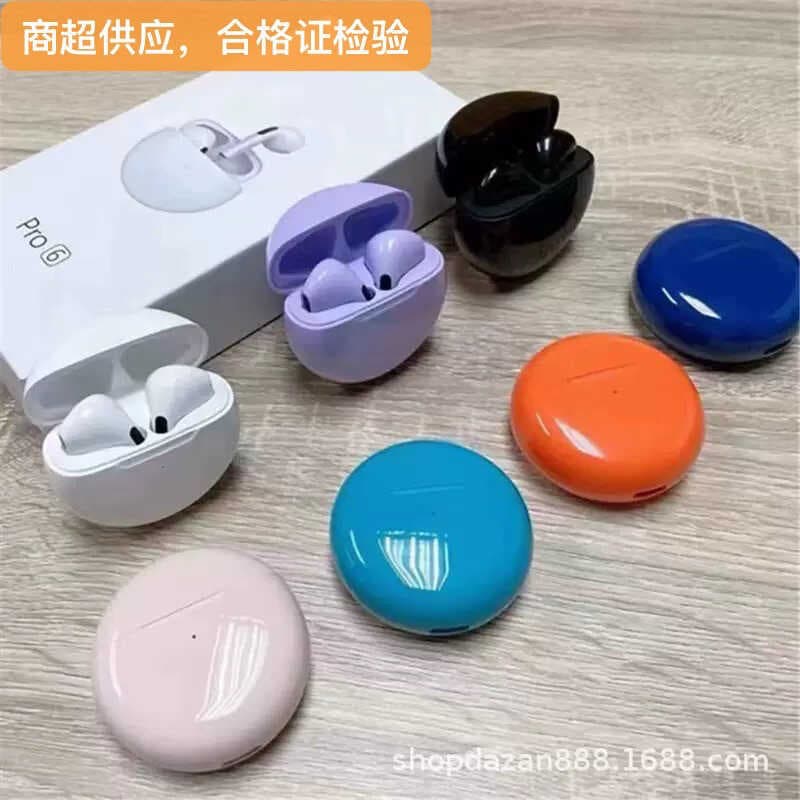 Pro 6th geração sem fio Bluetooth fone de ouvido sem fio J6 TWS fone de ouvido sem fio toque estéreo pro4