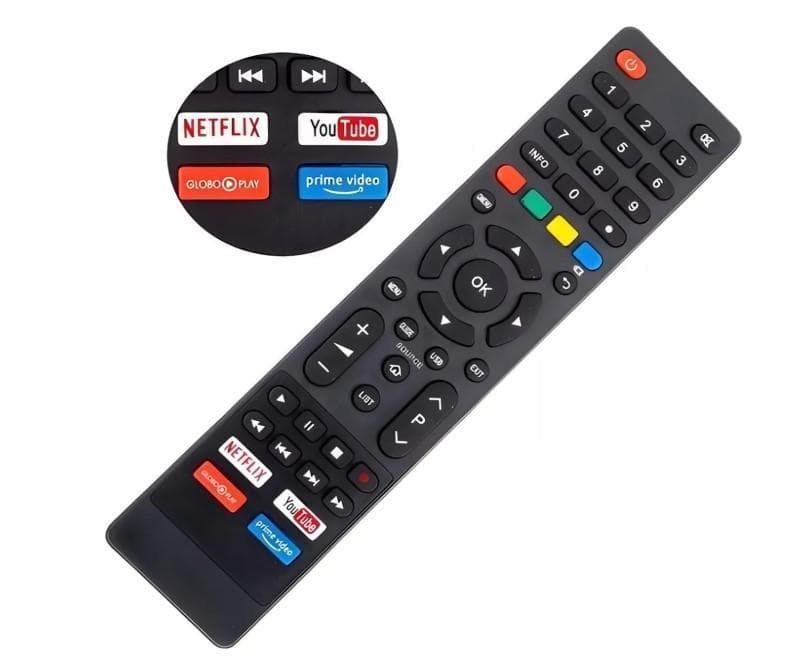Controle Remoto Compatível Smart TV Philco 4K Kapbom KA-2881