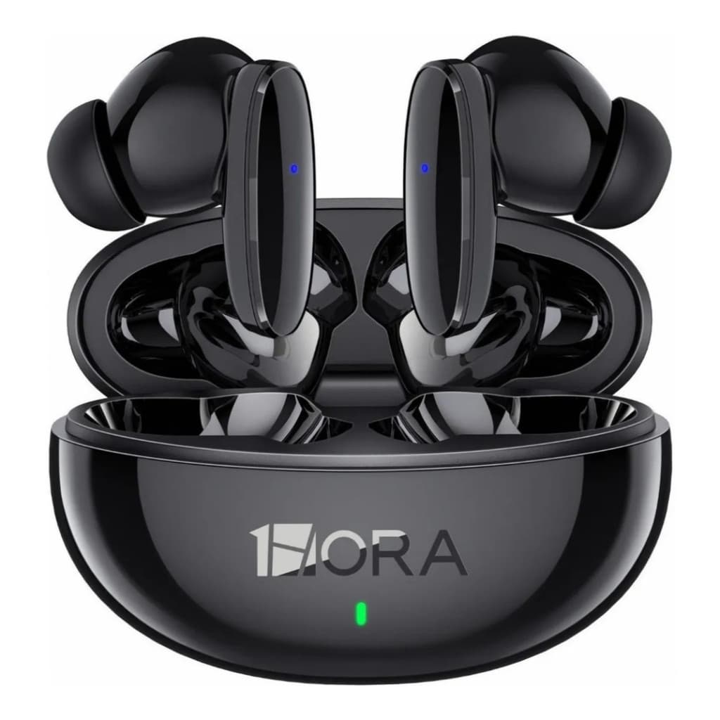 Preto - Fone de Ouvido Bluetooth 5.3 AUT205 – Intra‑auricular Confortável com Microfone
