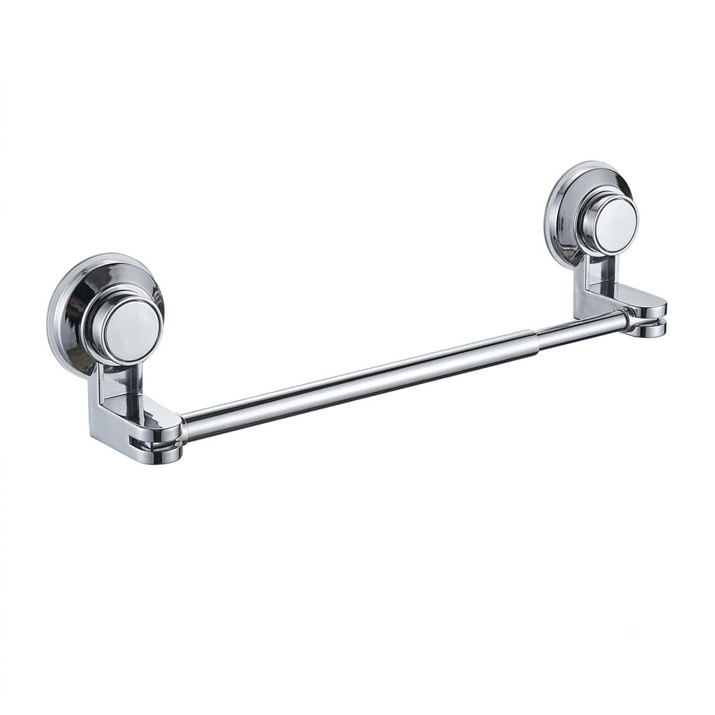 Suporte Organizador Toalheiro Inox  Fixação P/ Ventosa Vácuo