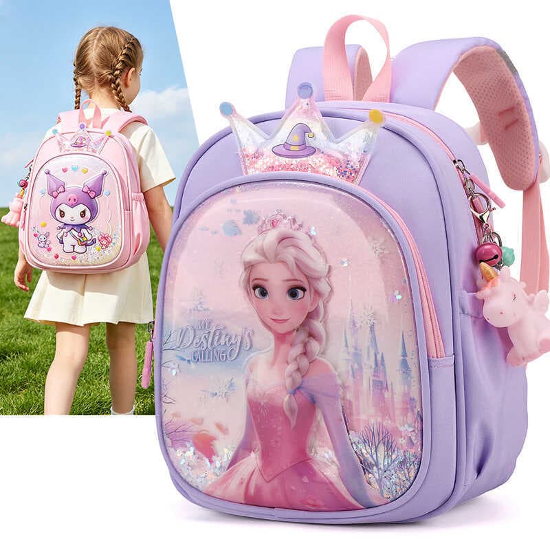 Bonito dos desenhos animados saco das crianças menina novo estilo Kuromi mochila jardim de infância melodia Ridge proteç