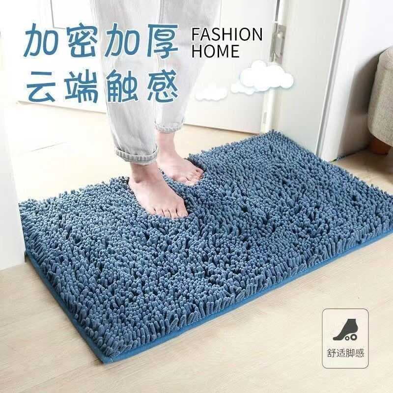 Chenille tapete de porta absorvente tapete de porta do banheiro antiderrapante tapete de entrada do quarto pé tapete por