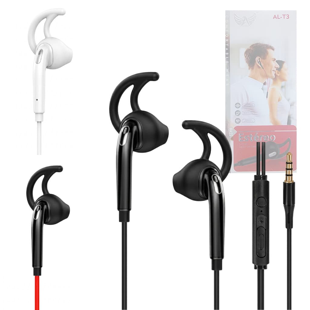 Fone de Ouvido Estéreo com Fio e Controle de Volume Conexão P2 Altomex AL-T3