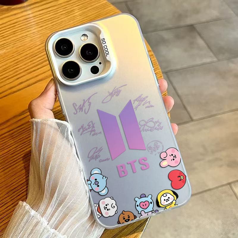 Capinha de Celular BTS IPHONE 13 11 15 14 12 16 17 PRO MAX X XR XS MAX PLUS Proteção Anti Impacto Promoção