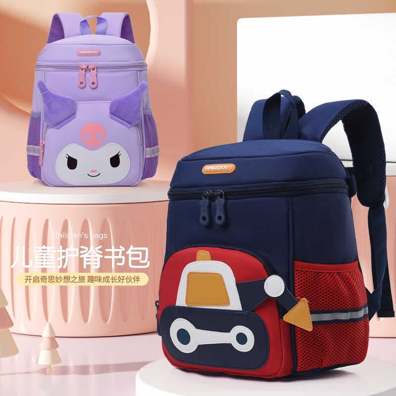 Novo bonito dos desenhos animados meninos meninas leve redução de carga mochila do jardim de infância lazer ao ar livre