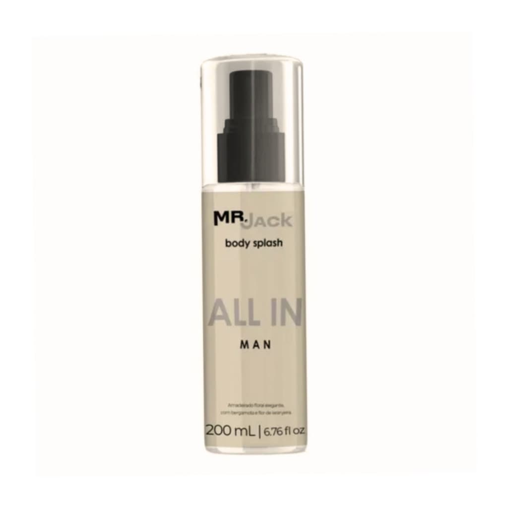 Body Splash Mr. Jack All In Man 200ml - Amadeirado Floral