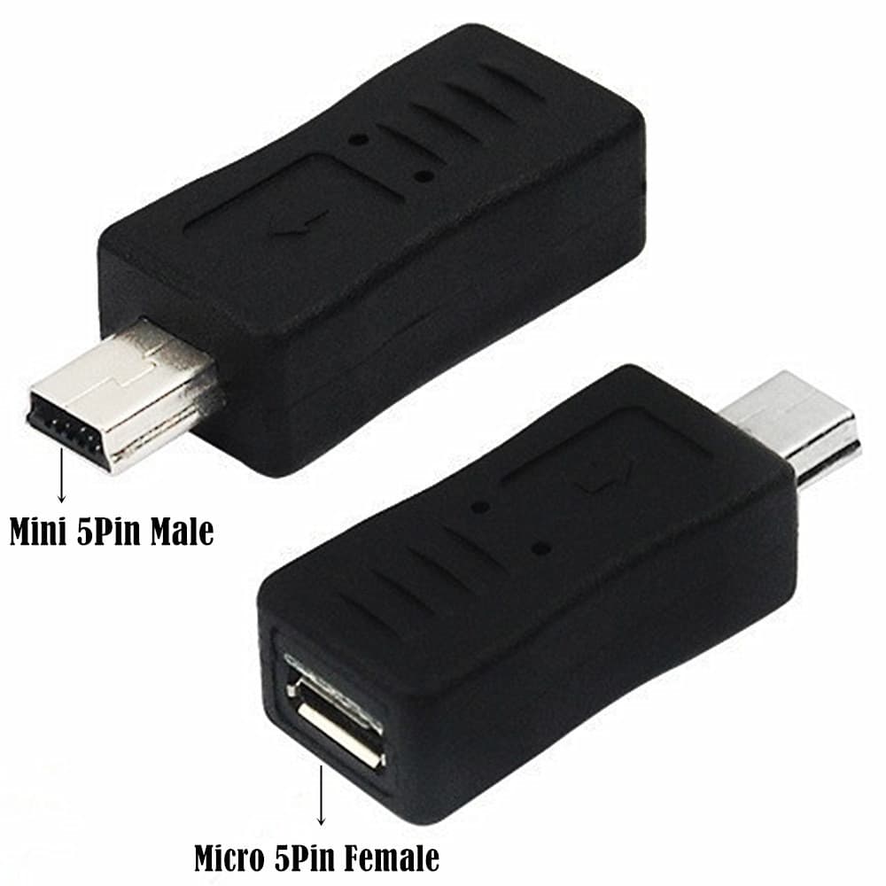 Usb usb cabeça V3 para V8 adaptador mini usb macho para micro fêmea mini T-Port 5P adaptador macho