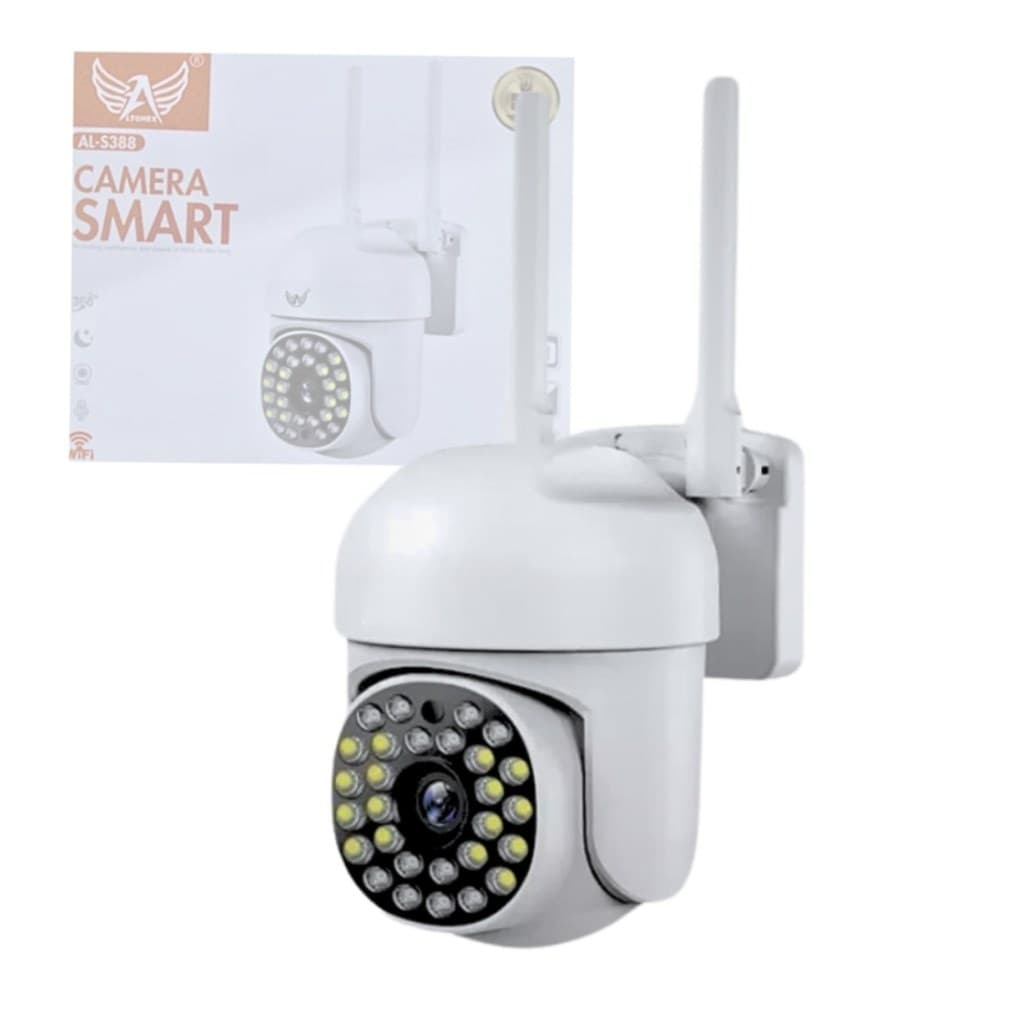 Câmera Segurança IP Externa Rotativa Wifi Prova Dágua Full Hd 1080p
