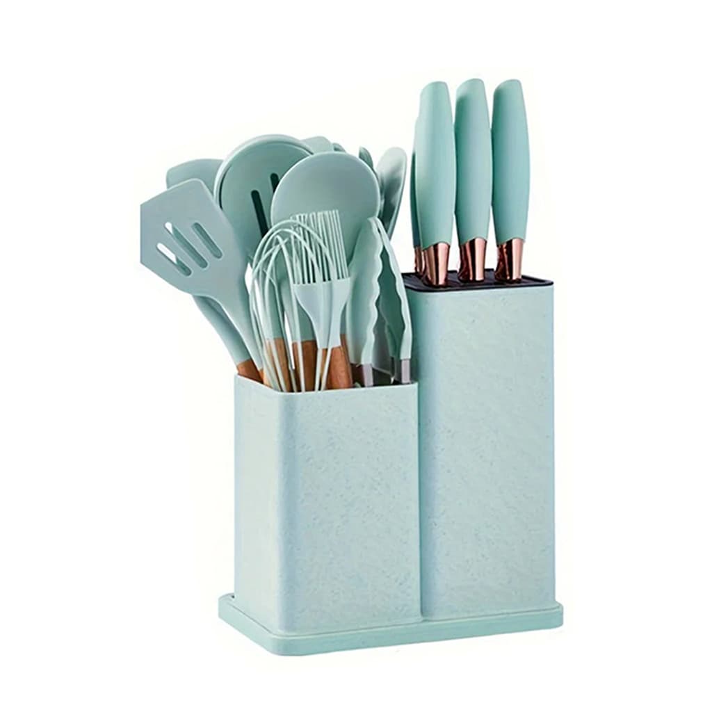 Kit 19 Utensílios De Cozinha Silicone - Kit de Cozinha Completo