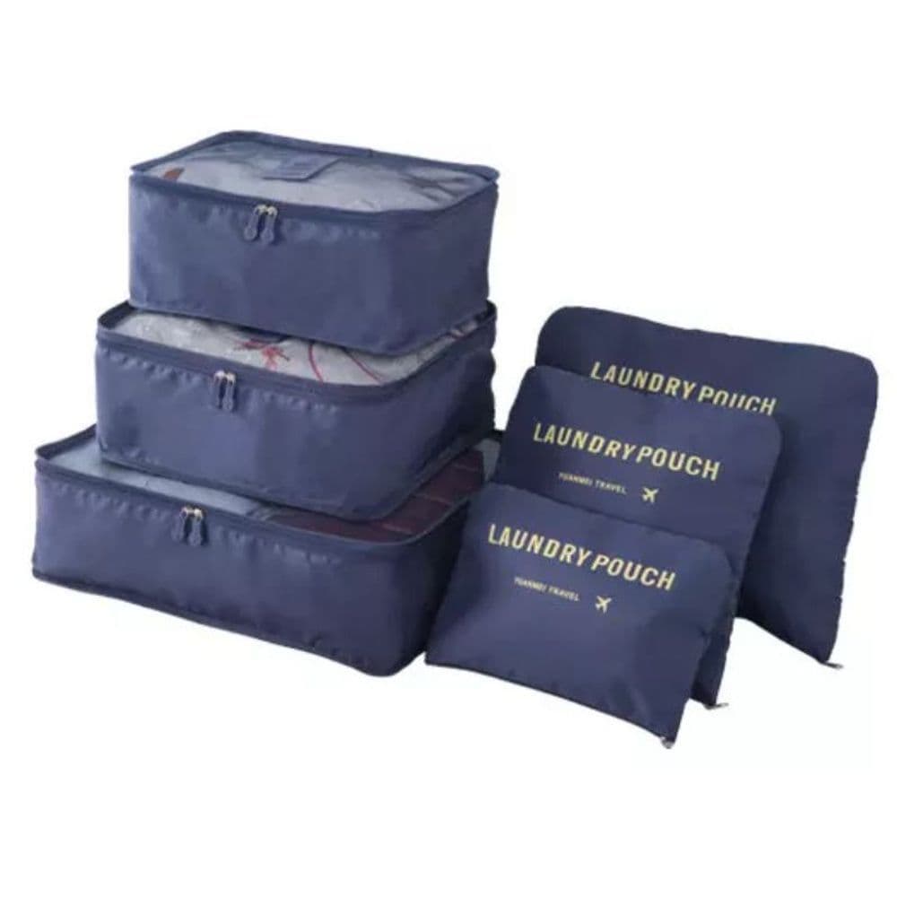 shop mix Organizador De Mala 6 Pçs Necessaire Viagem Bolsa Saco Cor:A