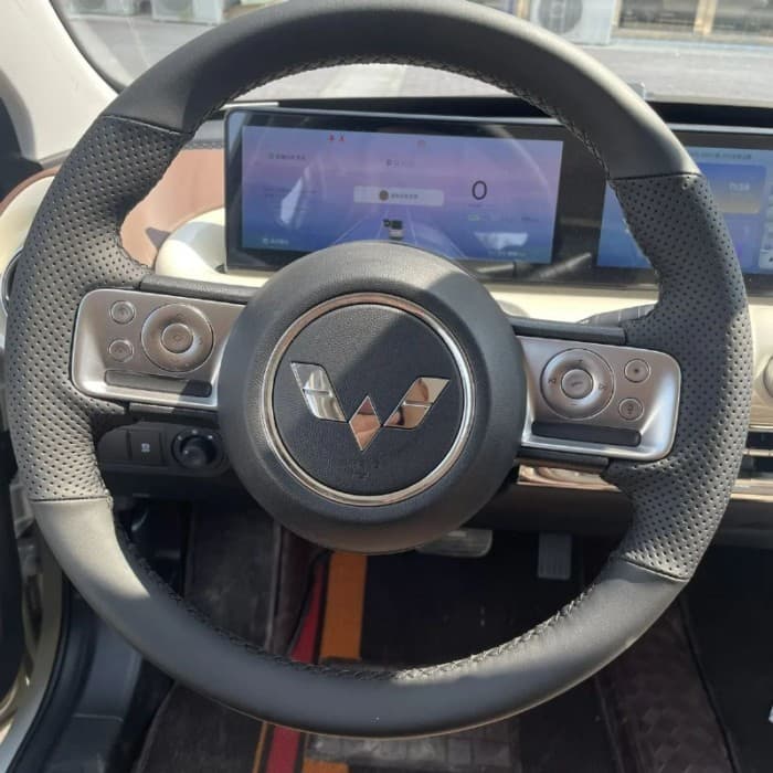 !!! Wuling Bingguo capa de volante costurada à mão decoração Interior especial Macro MINIev Mini Bingo guiador capa