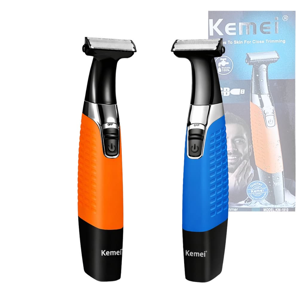 Máquina De Barbear Trimmer À Prova D'água Recarregável Kemei KM-1910