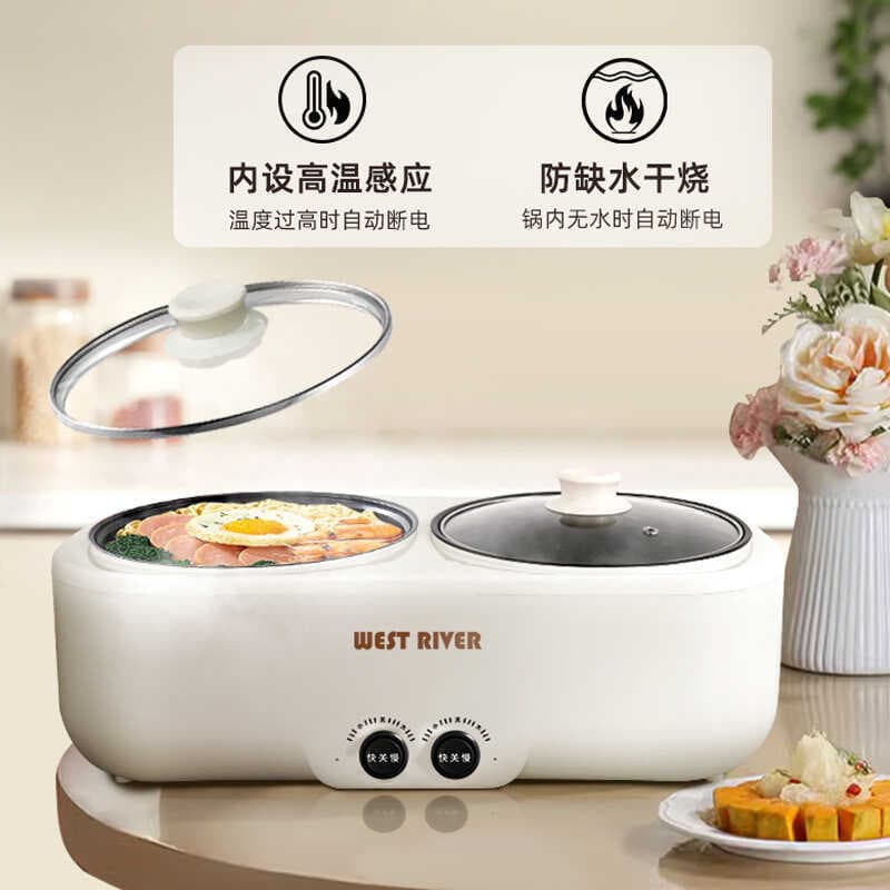 Cozinhar panela de arroz de linho duplo automática multifuncional panela de arroz pato mandarim panela quente elétrica c