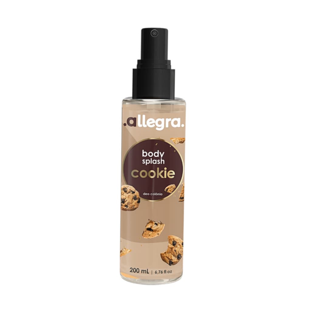 Body Splash Perfumado Allegra Cookie 200ml - Fragrância Doce