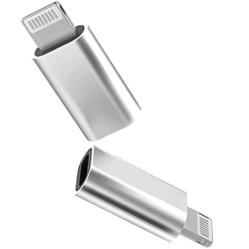 Adaptador USB C para Lightning iPhone iPad Fêmea USB-C Macho Lightning