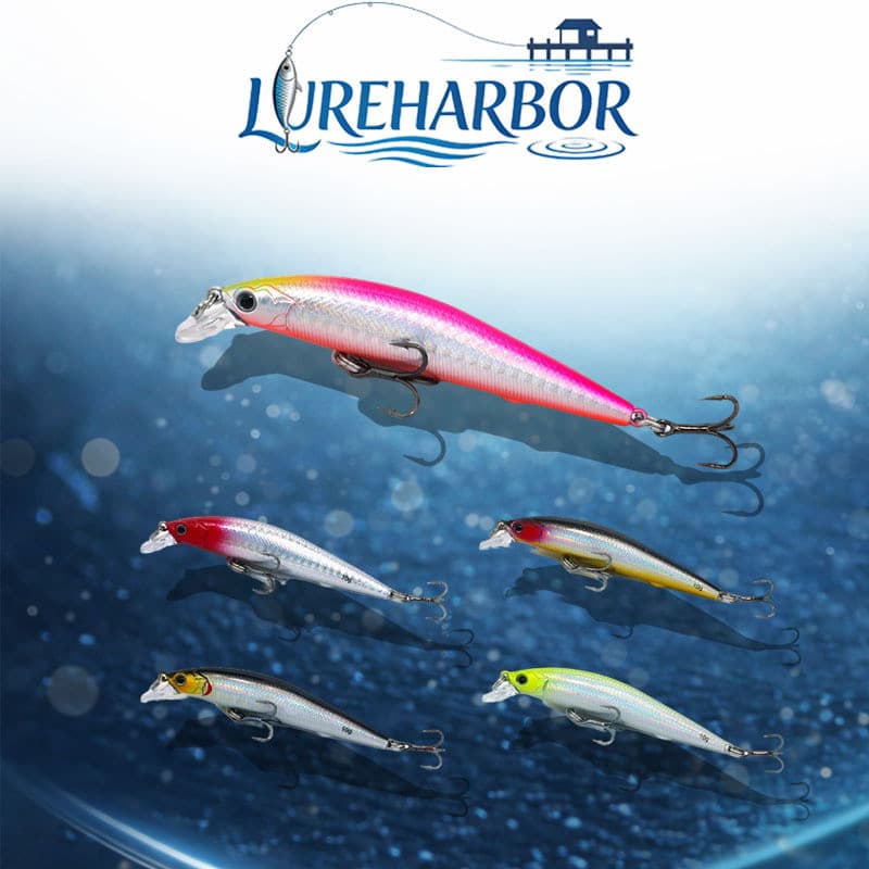LUREHARBOR Isca Lápis Submersa Flutuante Minnow Long Shot 7/10/12g
