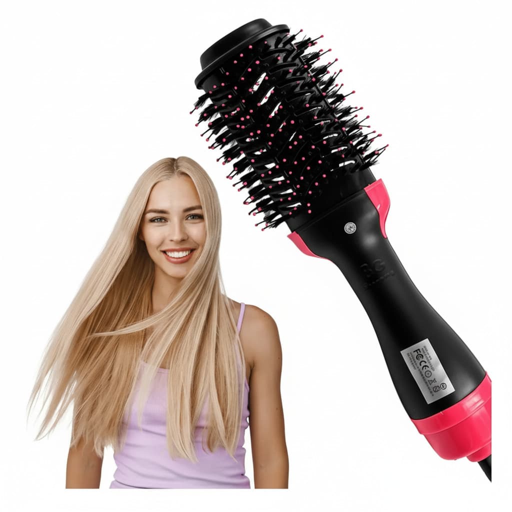 Escova Alisadora Secadora — Cabelo Liso e Brilhante 110V