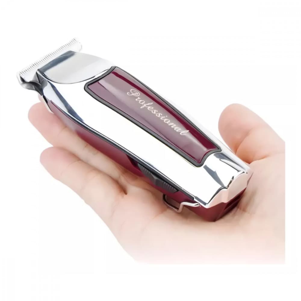Máquina De Cortar Cabelo Profissional Barba Acabamentos Aparador Pelos Recarregável Bivolt Eletromex