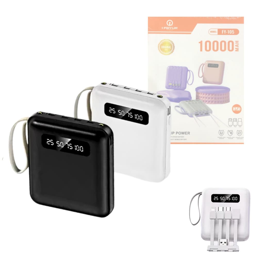 Carregador Portátil Power Bank 10000mAh (Portátil com Tela Digital XLS FY-105