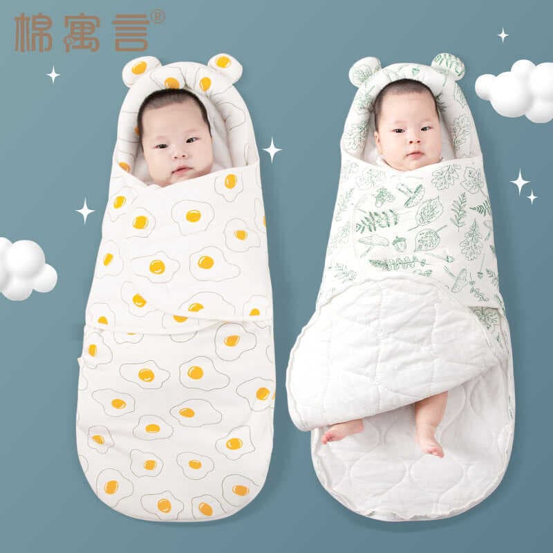Bebê Anti-choque saco de dormir bebê recém-nascido Swaddle abraço colcha algodão puro outono inverno engrossado saco úni