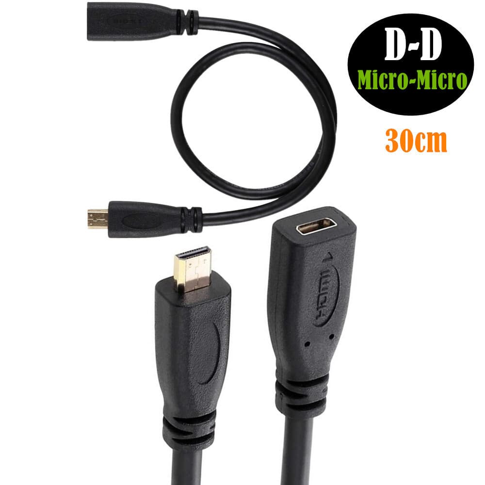 Cabo de vídeo micro hdmi macho para fêmea cabo de extensão hdmi d/M para d/F MOTO cabo de conversão de vídeo dedicado pa
