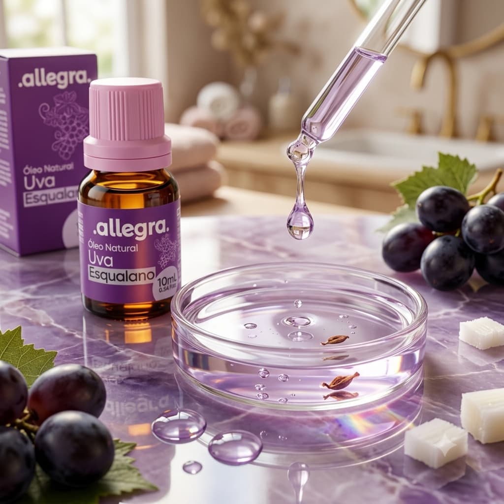 Óleo Facial Allegra Uva e Esqualano 10ml Tratamento Natural Cod.89898