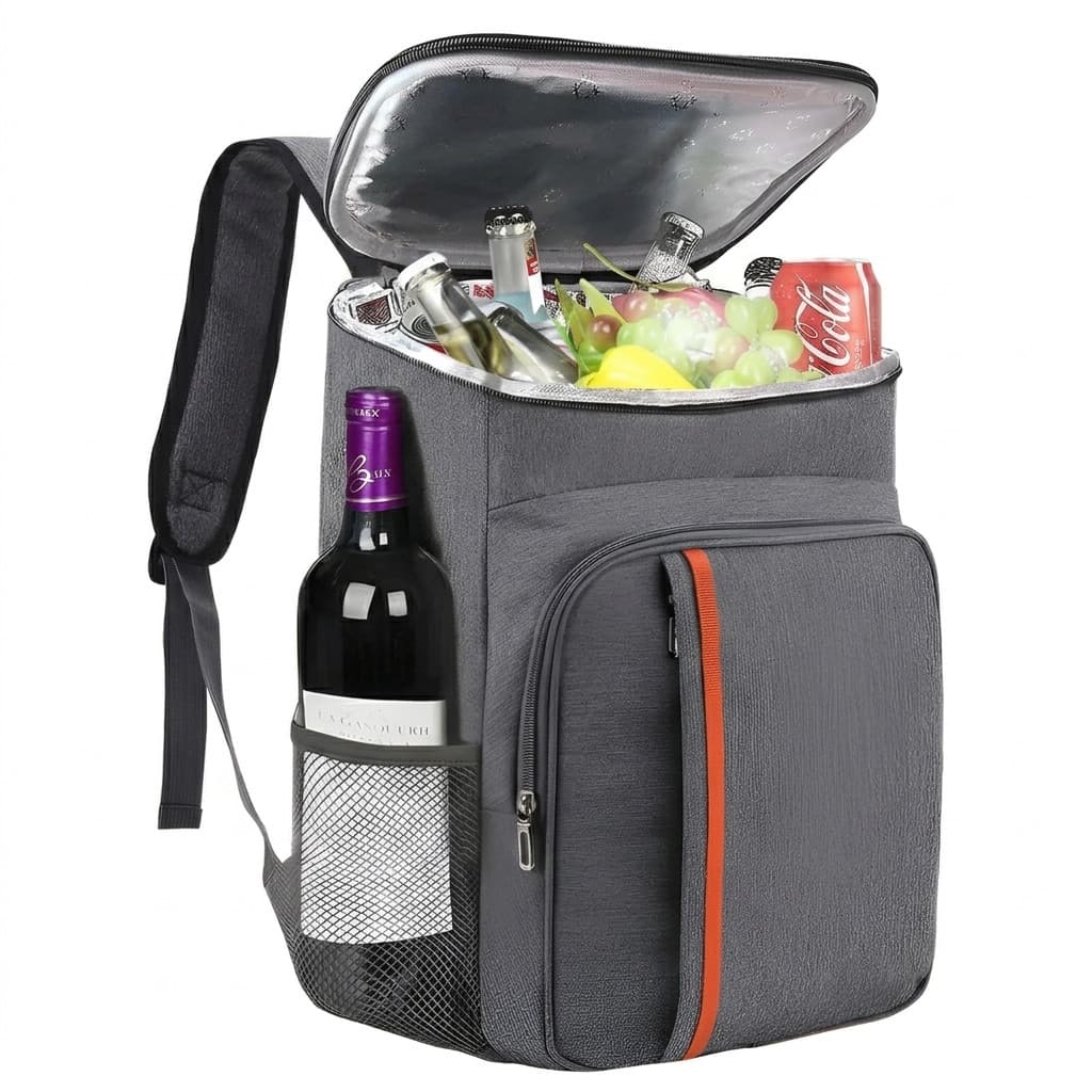 Mochila Térmica Viagem Impermeável Cinza