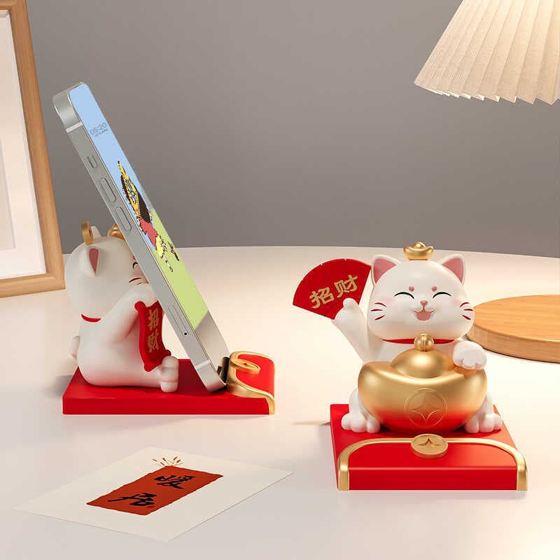 Sorte gato suporte do telefone móvel pessoas preguiçosas perseguindo Drama Tablet suporte quadro Desktop decoração de es