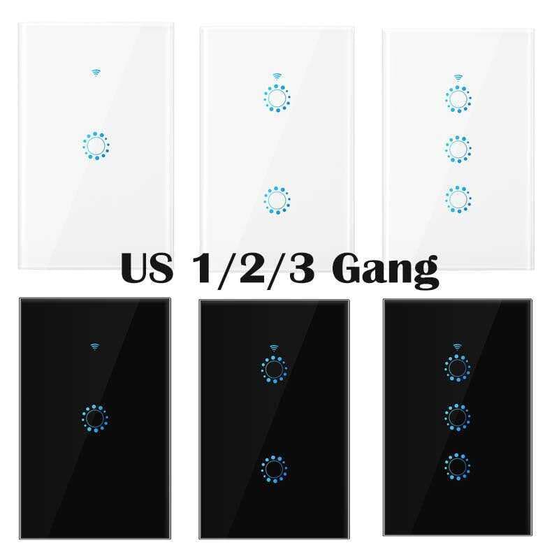 Biao Wangmei Padrão Australiano Interruptor WiFi Inteligente Graffiti Fácil WeChat Alexa WiFi Smart Touch Interruptor de