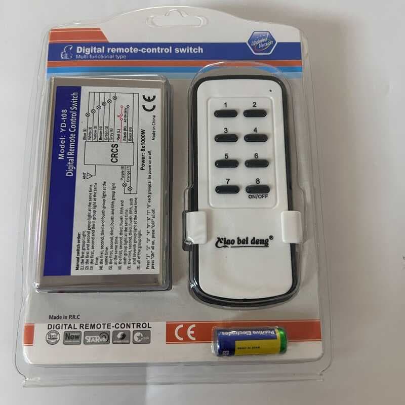 Interruptor de controle remoto inteligente controle remoto sem fio 8 canais Multi-canal interruptor de controle remoto p