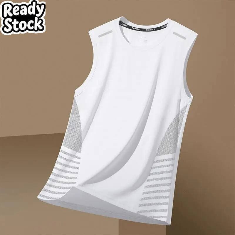 Moda 2026 Novo Verão Masculino Secagem Rápida Respirável Colete Esportes Fitness Base Camisa Treinamento Sem Mangas Suor