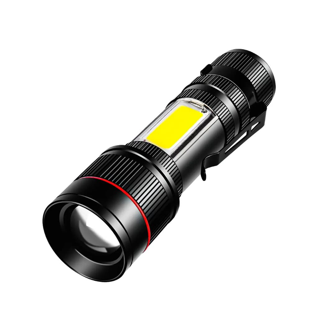 Mini Lanterna Tática com Led e Zoom Recarregável USB Kapbom KA-L1310