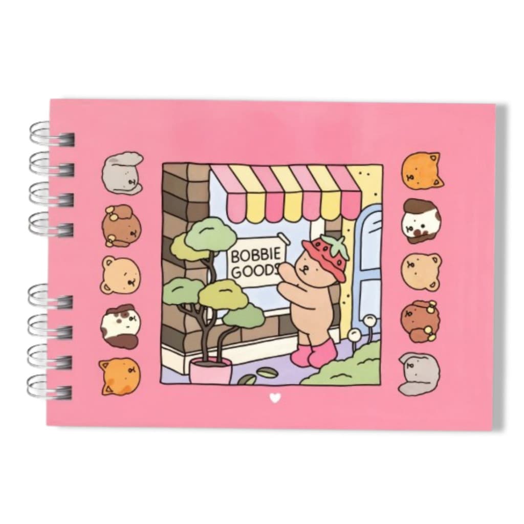 Livro Colorir Infantil URSO BOB (Rosa) 50 Folhas Capa Dura