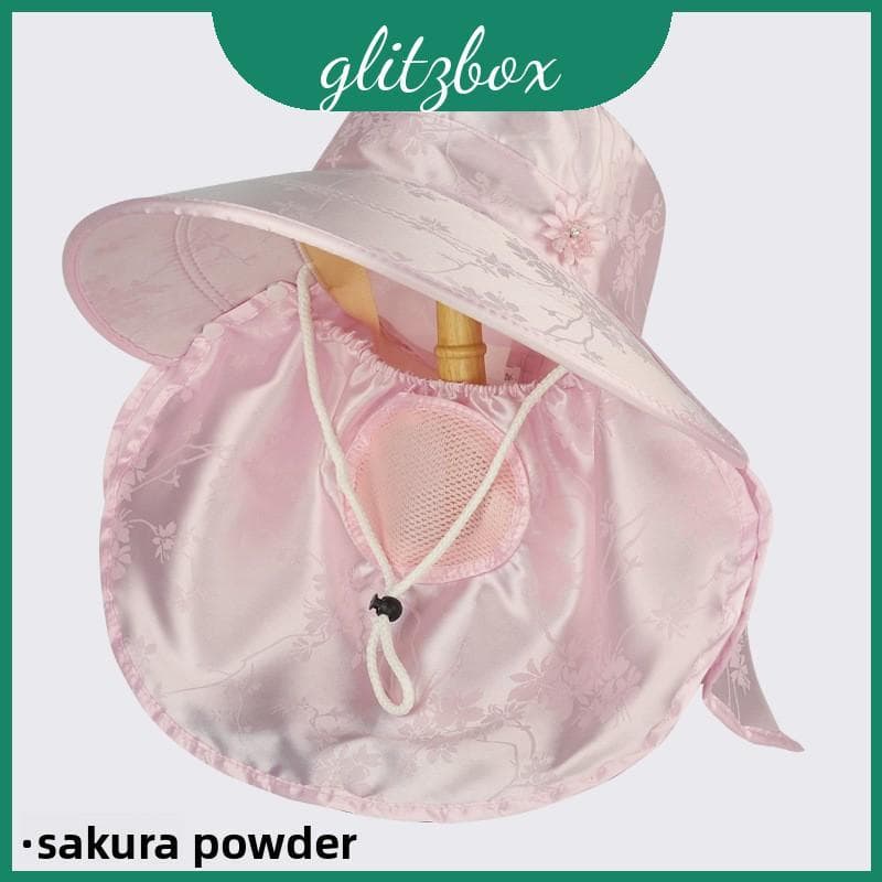 Chapéu De Sol Feminino Com Proteção Uv Máscara Removível Para Viagens , Atividades Ao Ar Livre E
